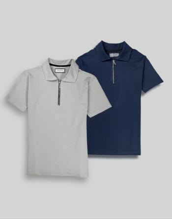 kit 2 polo suedine