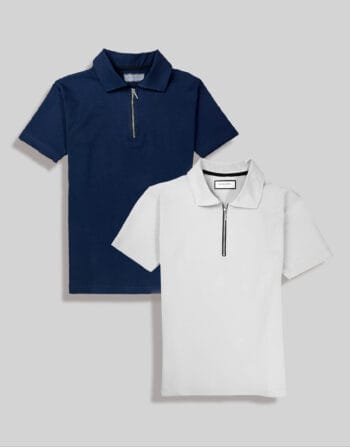 kit 2 polo suedine